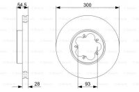 Диск тормозной, передний Bosch 0 986 479 307