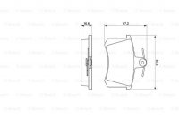 Дисковые тормозные колодки, задние Bosch 0 986 494 059