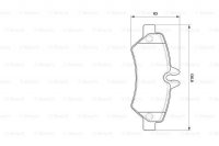 Дисковые тормозные колодки, задние Bosch 0 986 494 123