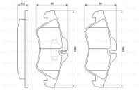 Дисковые тормозные колодки, передние Bosch 0 986 424 218