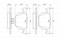 Дисковые тормозные колодки, задние Bosch 0 986 494 256