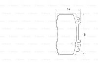 Дисковые тормозные колодки, передние Bosch 0 986 424 705