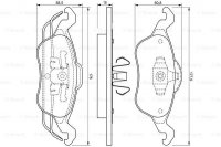 Накладка дискового тормозного механизма, комплект Bosch 0 986 424 450