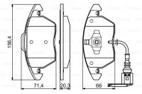 Дисковые тормозные колодки, передние Bosch 0 986 424 797