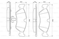 Дисковые тормозные колодки, передние Bosch 0 986 491 900