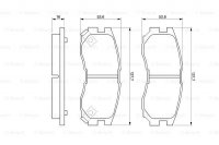 Дисковые тормозные колодки, передние Bosch 0 986 460 979