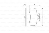 Дисковые тормозные колодки, передние Bosch 0 986 491 700