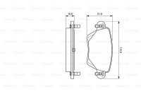 Дисковые тормозные колодки, задние Bosch 0 986 494 046