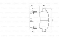 Дисковые тормозные колодки, передние Bosch 0 986 424 535