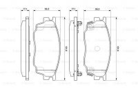 Дисковые тормозные колодки, передние Bosch 0 986 494 078